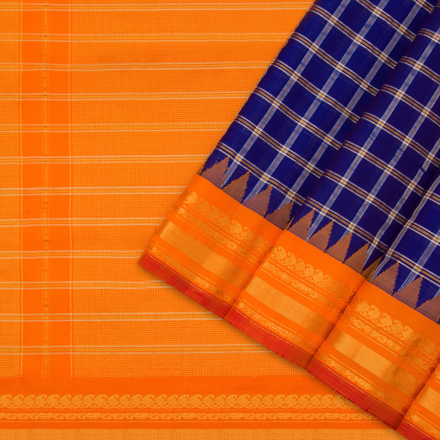 Kanakavalli Gadwal Silk/Cotton Sari 604-08-119795 - Cover View